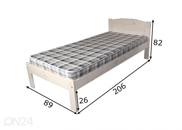 Sänky 80x200 cm mitat