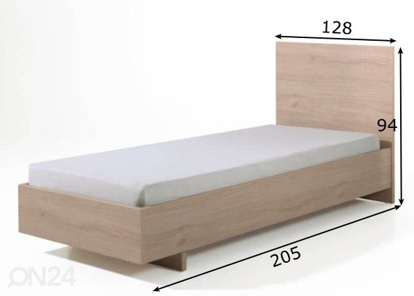 Sänky Hanna 120x200 cm mitat