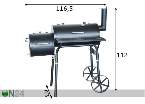 Savustusgrilli BBQ mitat