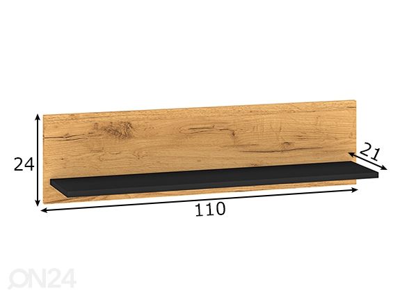 Seinähylly Gotland 110 cm mitat