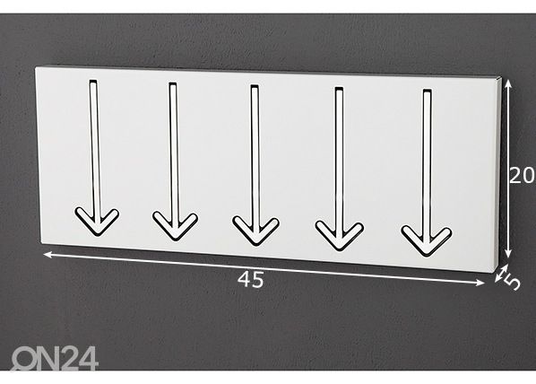 Seinänaulakko Arrow mitat