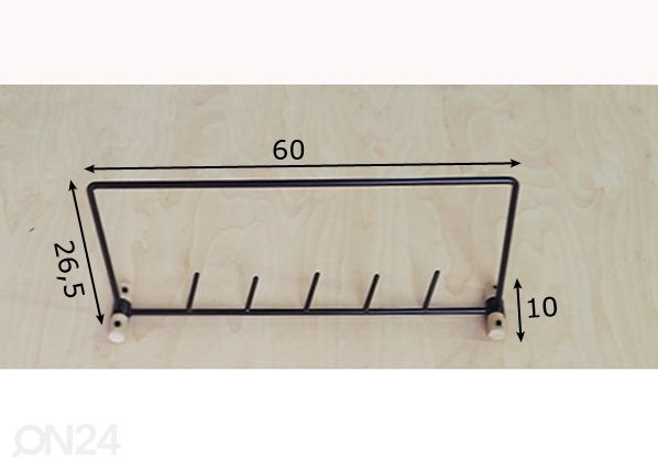 Seinänaulakko Ilma 60 cm mitat