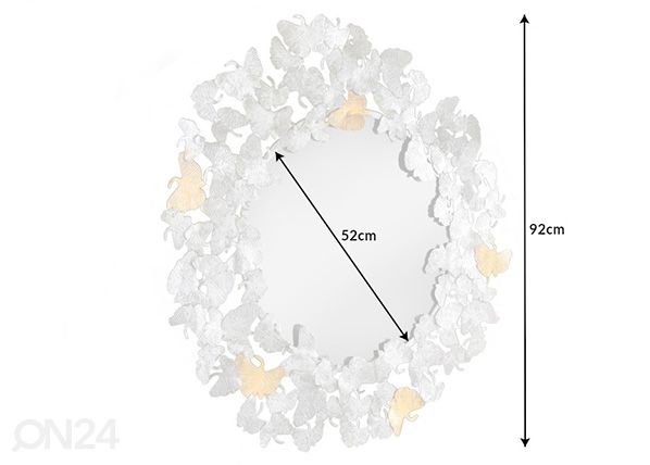 Seinäpeili Ginko mitat