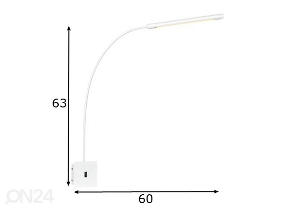 Seinävalaisin Antenna mitat