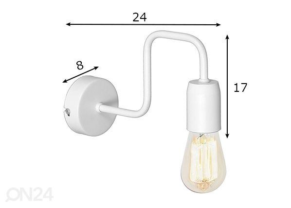 Seinävalaisin Ezop mitat