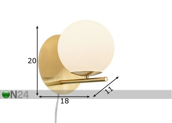 Seinävalaisin Pure mitat