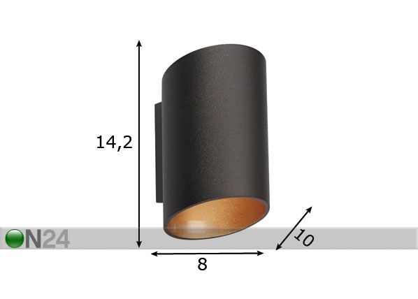 Seinävalaisin SLICE mitat