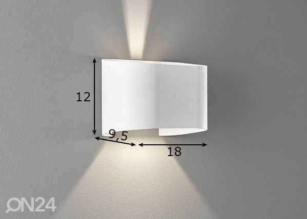 Seinävalaisin Wall LED mitat