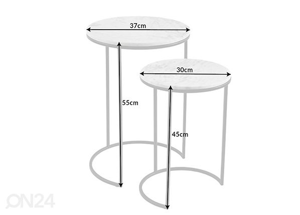 Sivupöydät Elements mitat