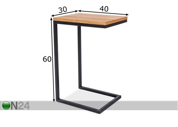 Sivupöytä mitat
