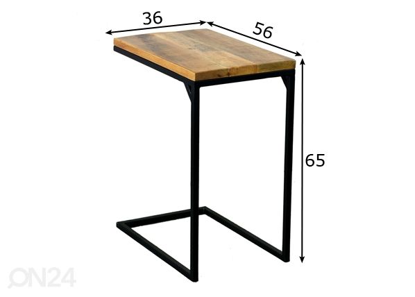 Sivupöytä Nordic 56x36 cm mitat