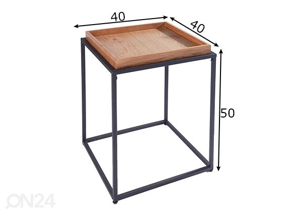 Sivupöytä / tarjoilupöytä Elements mitat