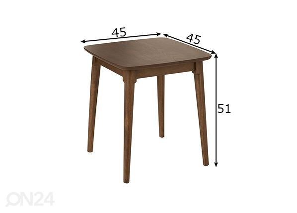 Sivupöytä Wood mitat