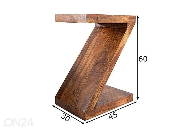 Sivupöytä Z mitat