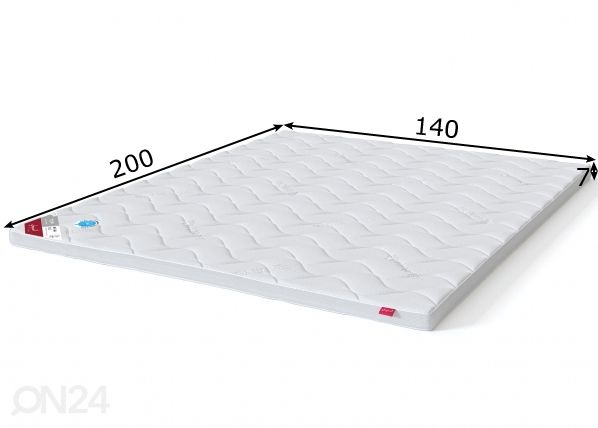 Sleepwell petauspatja TOP HR foam Plus 140x200 cm mitat