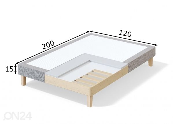 Sleepwell sängyn runko RED 120x200 cm mitat