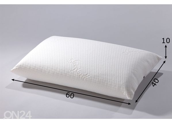 Sleepwell tyyny Latex Soft 40x60x10 cm mitat