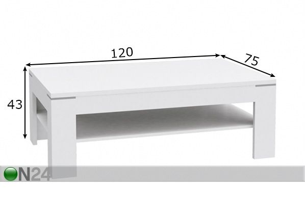 Sohvapöytä mitat