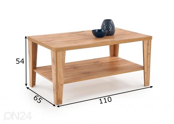 Sohvapöytä 110x65 cm mitat
