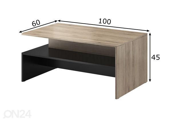 Sohvapöytä mitat