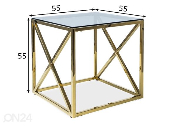 Sohvapöytä 55x55 cm mitat