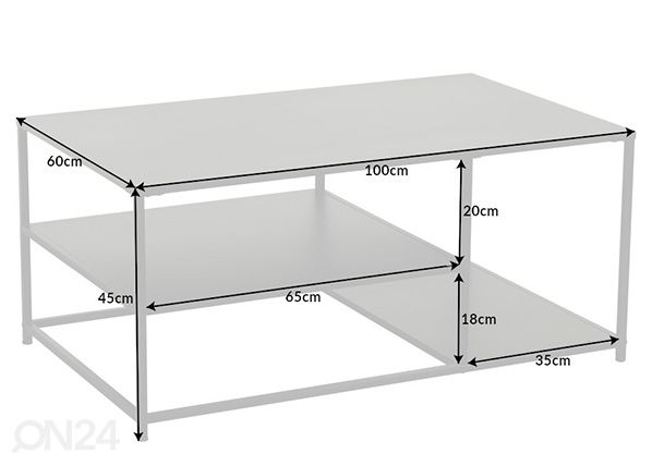 Sohvapöytä Dura mitat
