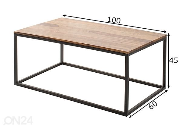 Sohvapöytä Elements mitat