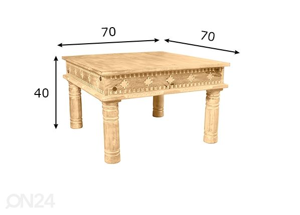 Sohvapöytä Lakadee mitat