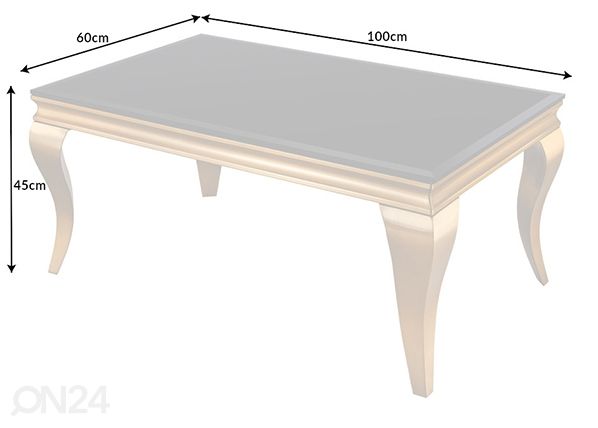 Sohvapöytä Modern Baroque mitat