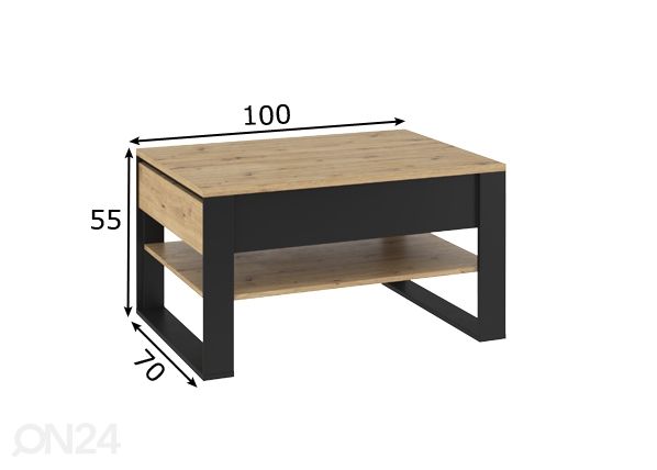 Sohvapöytä Quant mitat