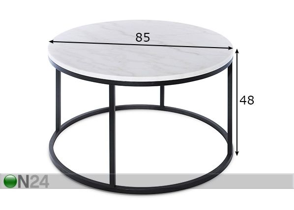 Sohvapöytä This Ø85cm mitat