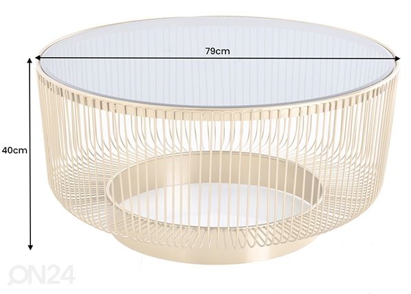 Sohvapöytä Variation Ø 79 cm mitat