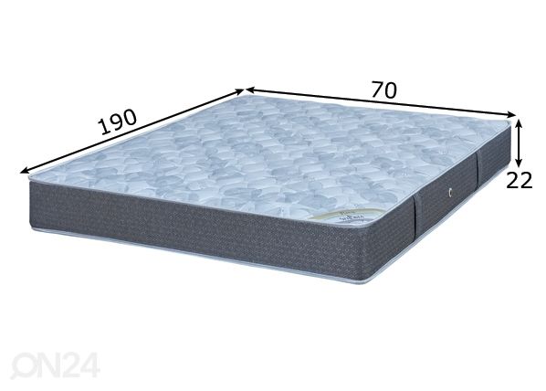 Stroma patja Reva 70x190 cm mitat