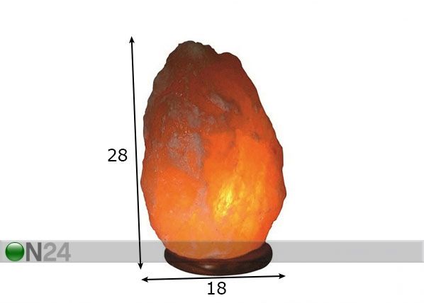 Suolalamppu 9-12 kg mitat