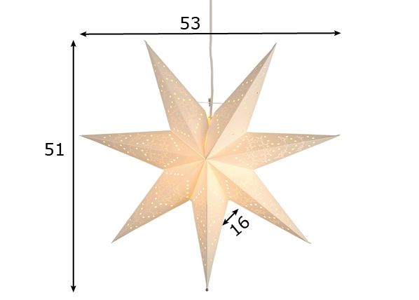 Tähti SENSY 53 cm mitat
