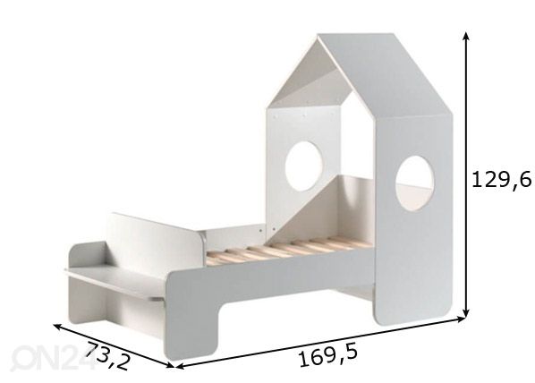 Talosänky Casami 70x140 cm mitat