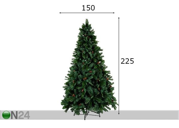 Tekokuusi Toronto kävyillä 225 cm mitat