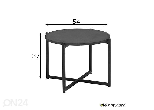 Terassipöytä Soul Ø 54 cm mitat