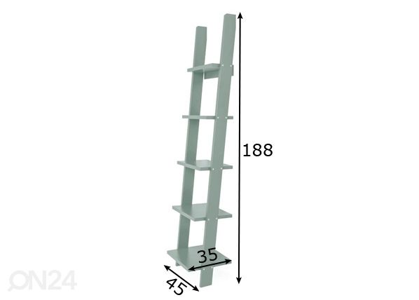 Tikashylly Strada 45 cm vihreä mitat