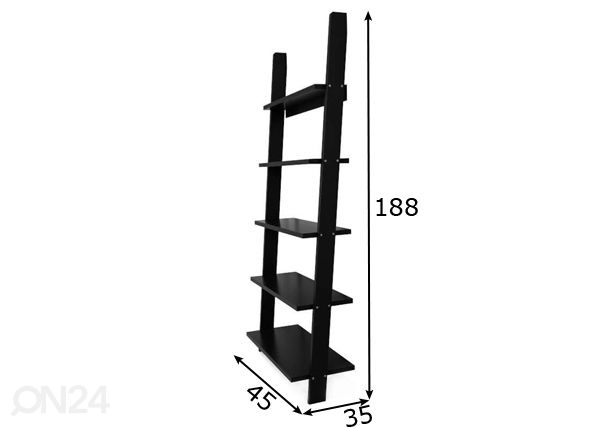 Tikashylly Strada musta 85 cm mitat