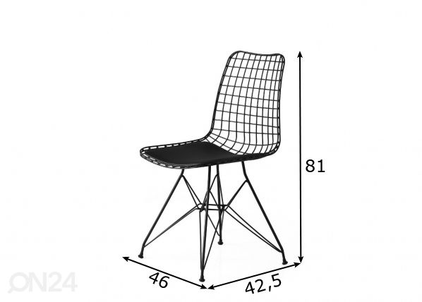 Tuolit, 2 kpl mitat