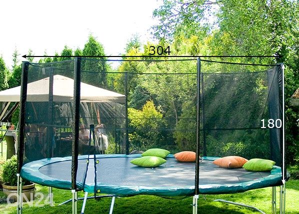 Turvaverkko 3,04 m trampoliiniin mitat