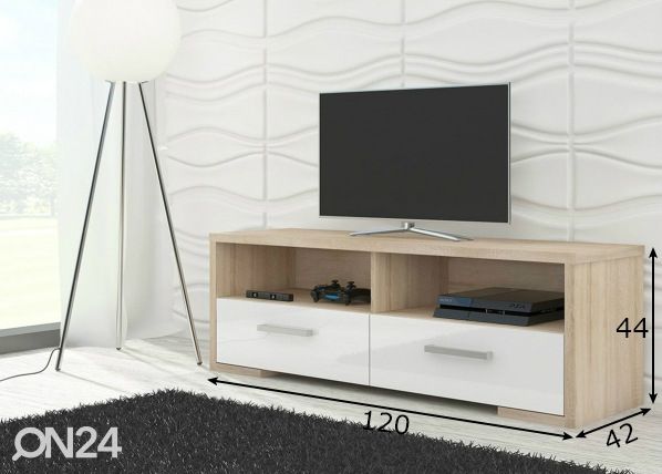 TV-taso 120 cm mitat