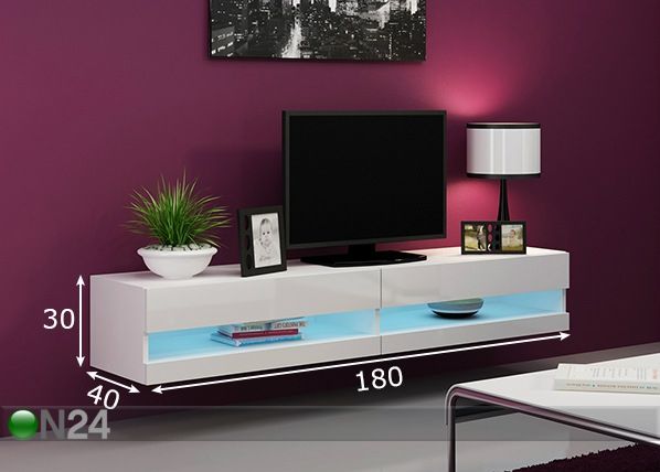 Tv-taso 180 cm mitat