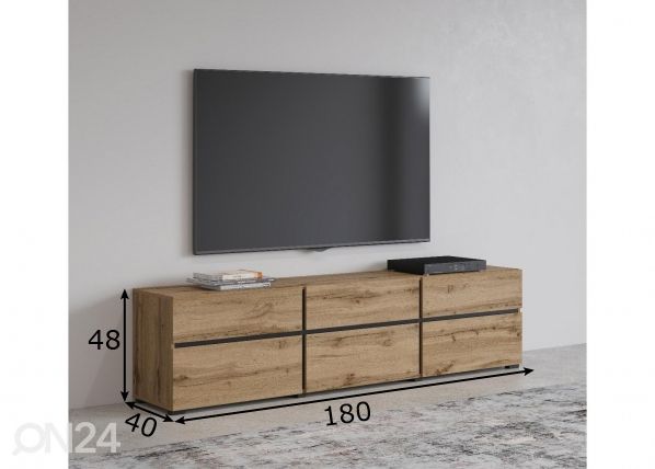 TV-taso 180 cm mitat