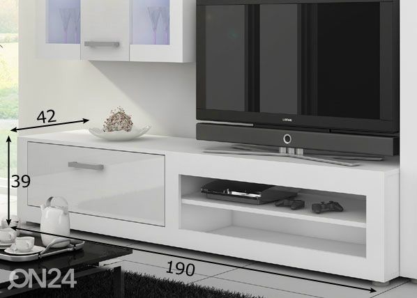 TV-taso 190 cm mitat