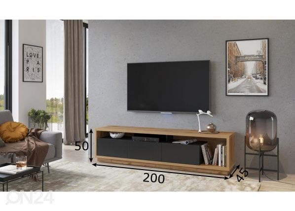 TV-taso 200 cm mitat