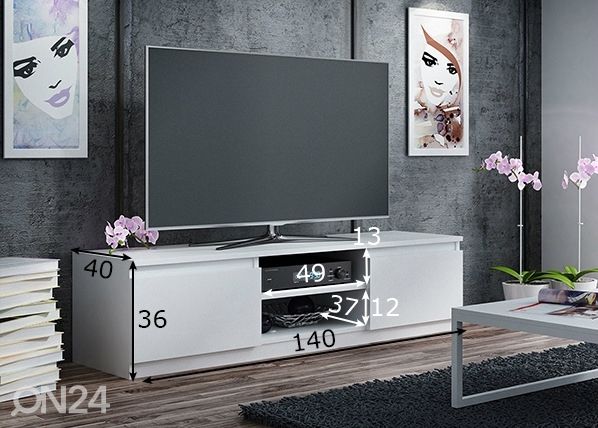 TV-taso Brooklyn 140 cm mitat