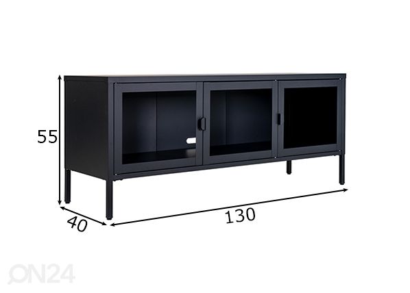 TV-taso Bunbury 130 cm mitat