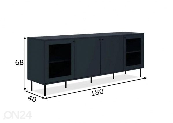 TV-taso Caracas 180 cm mitat